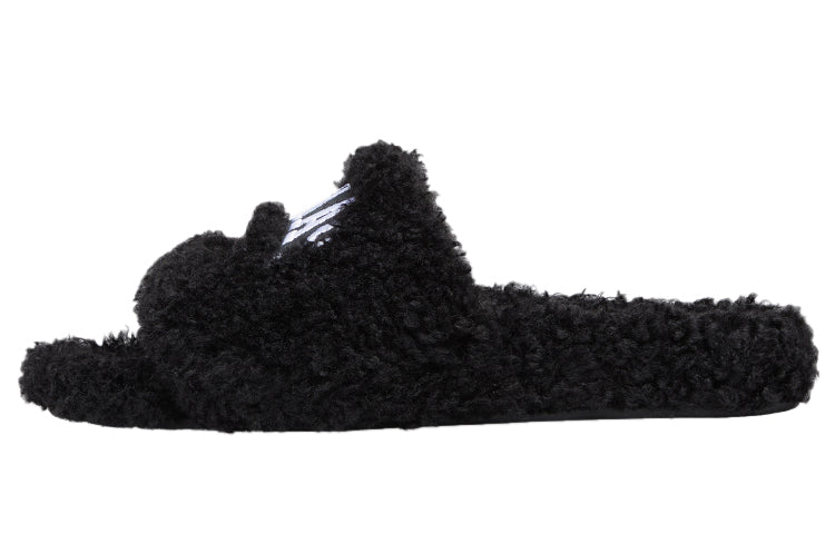 Balenciaga women's fur slides