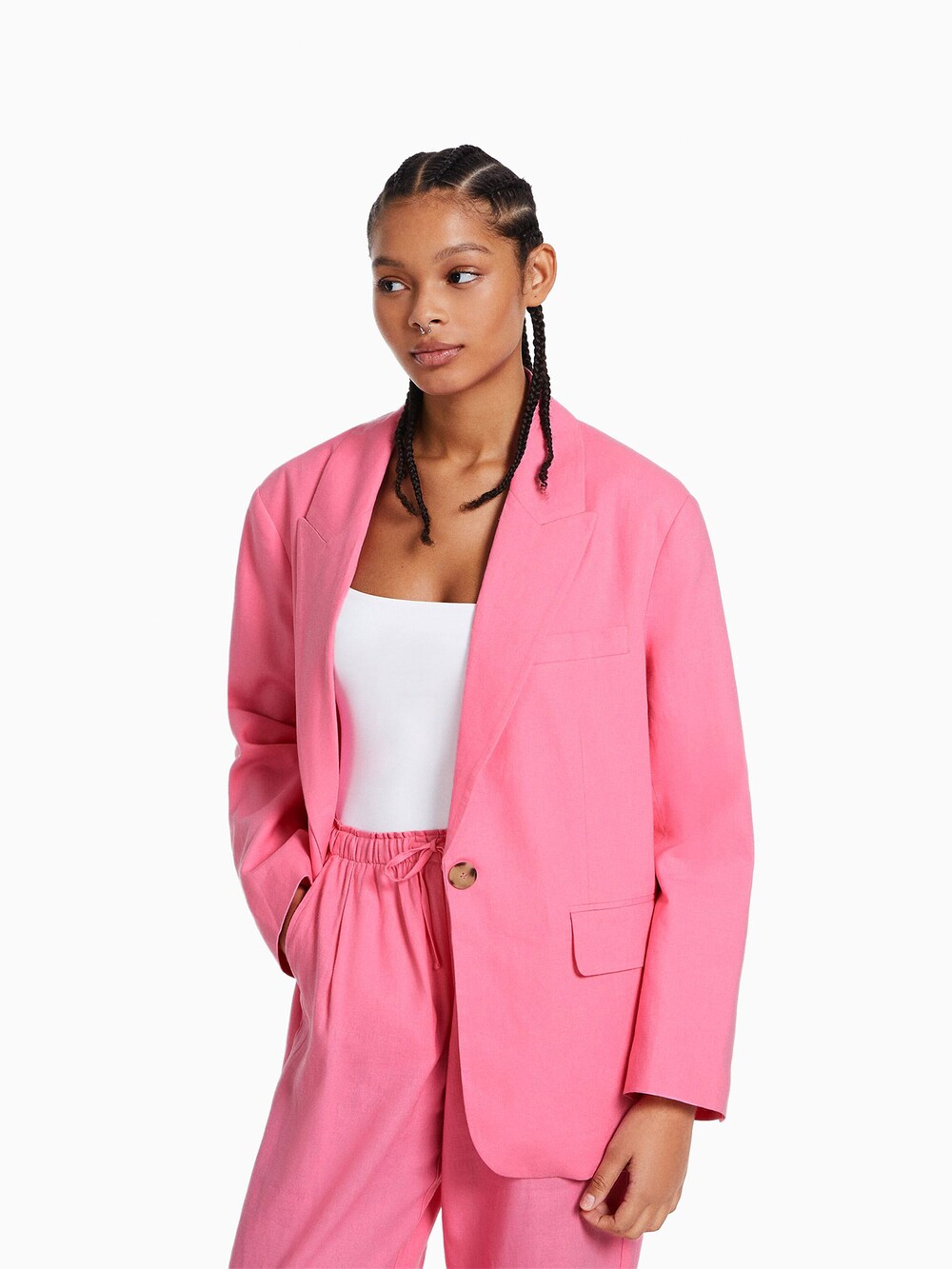 Bershka blazer, fuchsia