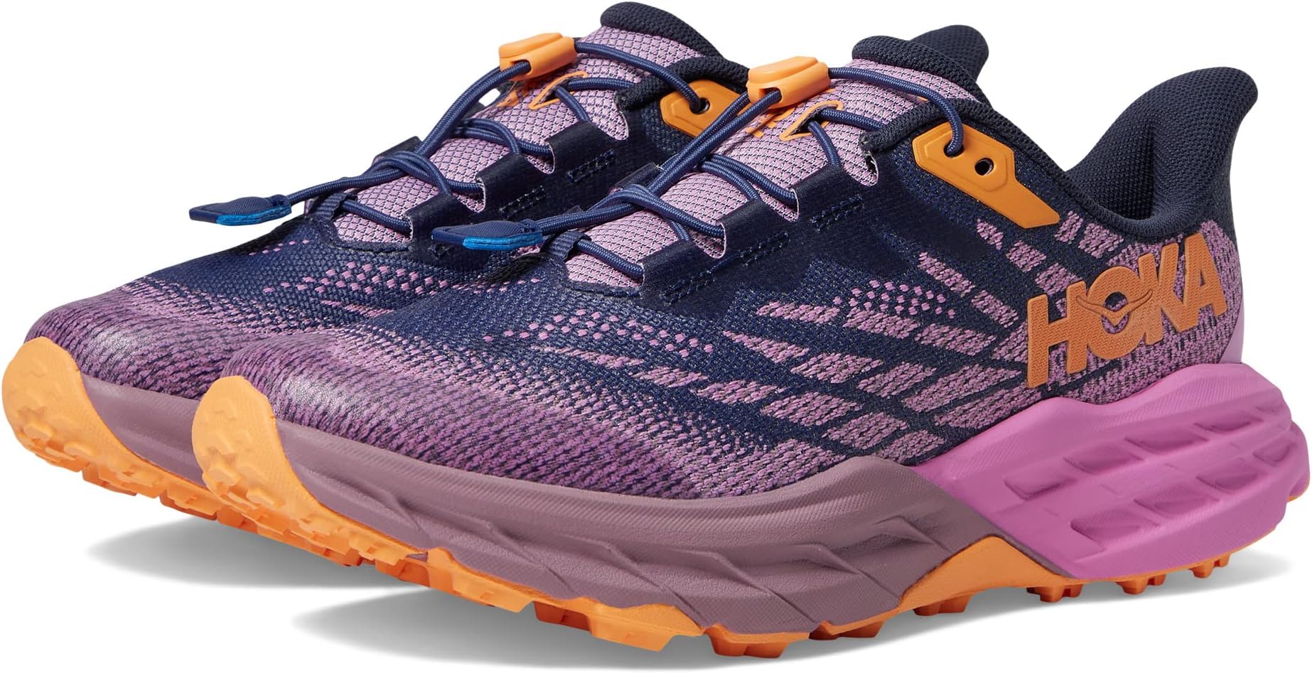 حذاء Speedgoat 5 Hoka باللون الأزرق Bellwether/Cyclamen