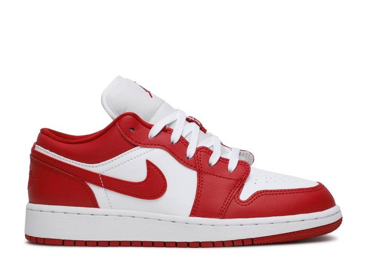 حذاء رياضي AIR JORDAN 1 LOW GS 'GYM RED'، أحمر