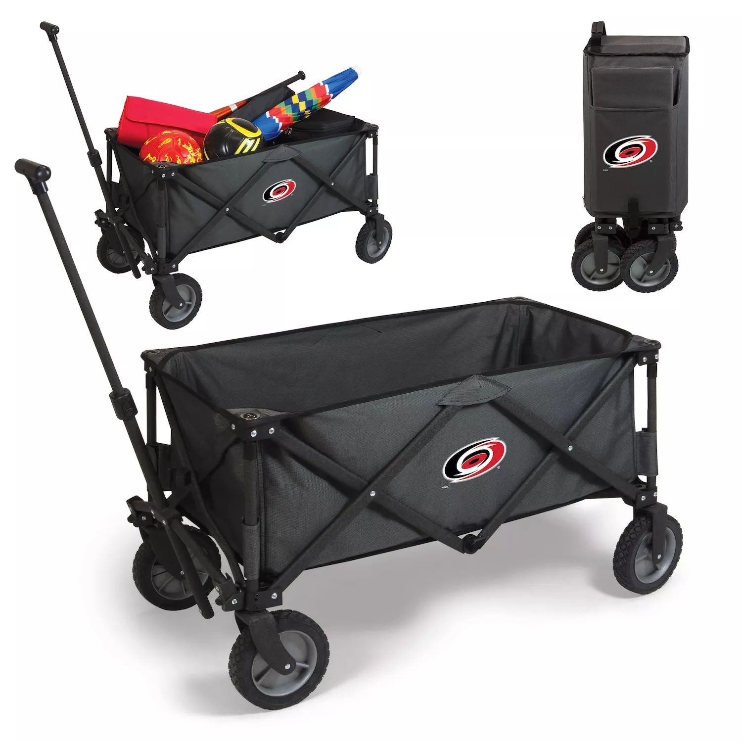 Picnic Time Carolina Hurricanes Adventure Wagon Portable Utility Wagon Picnic Time