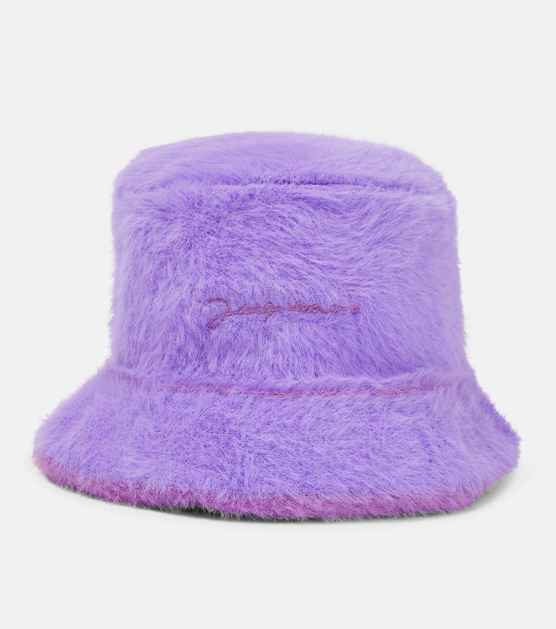 Le Bob Neve Jacquemus faux fur bucket hat, purple