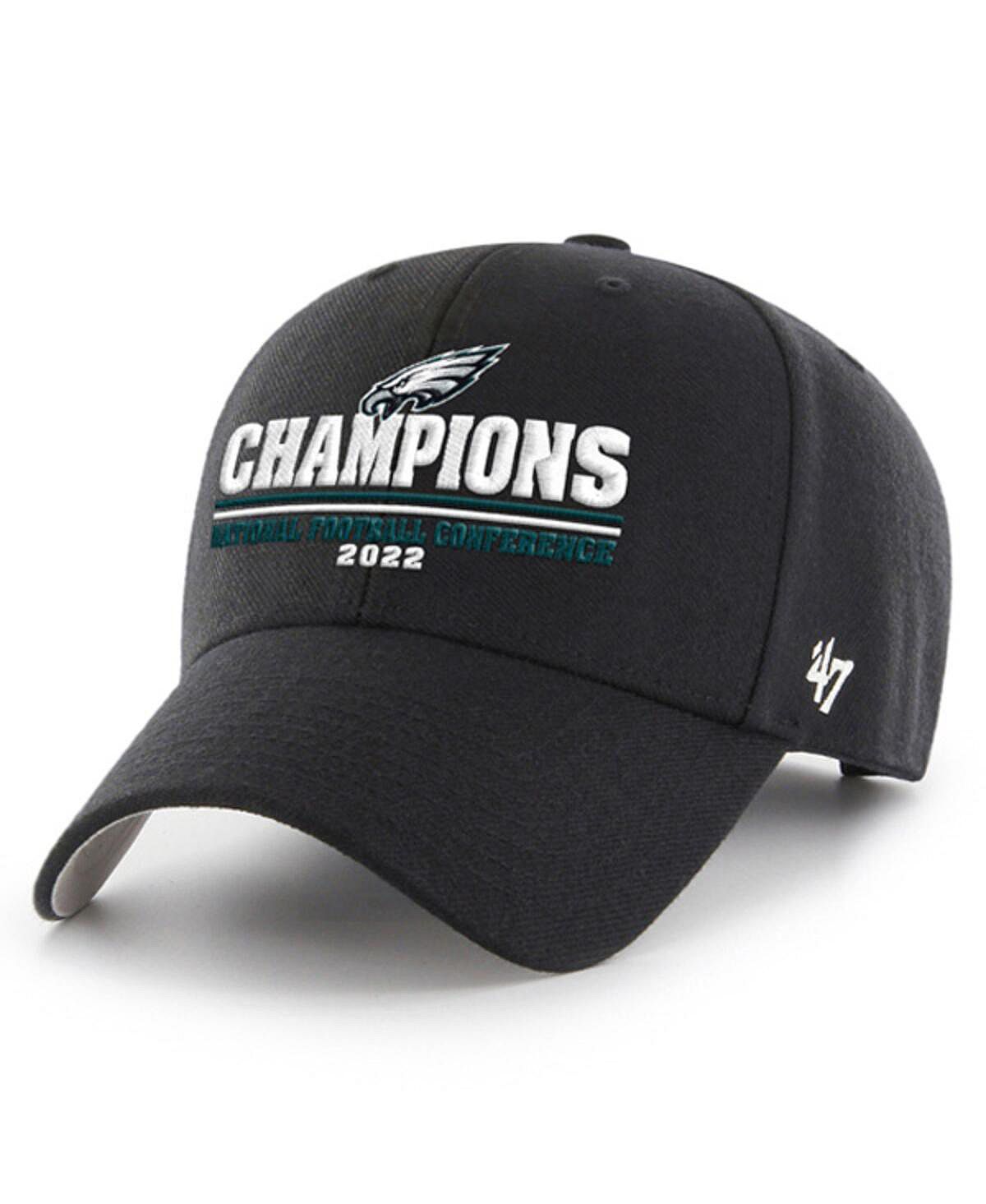 Philadelphia Eagles 2022 NFC Champions MVP '47 Brand Men's Black Adjustable Cap