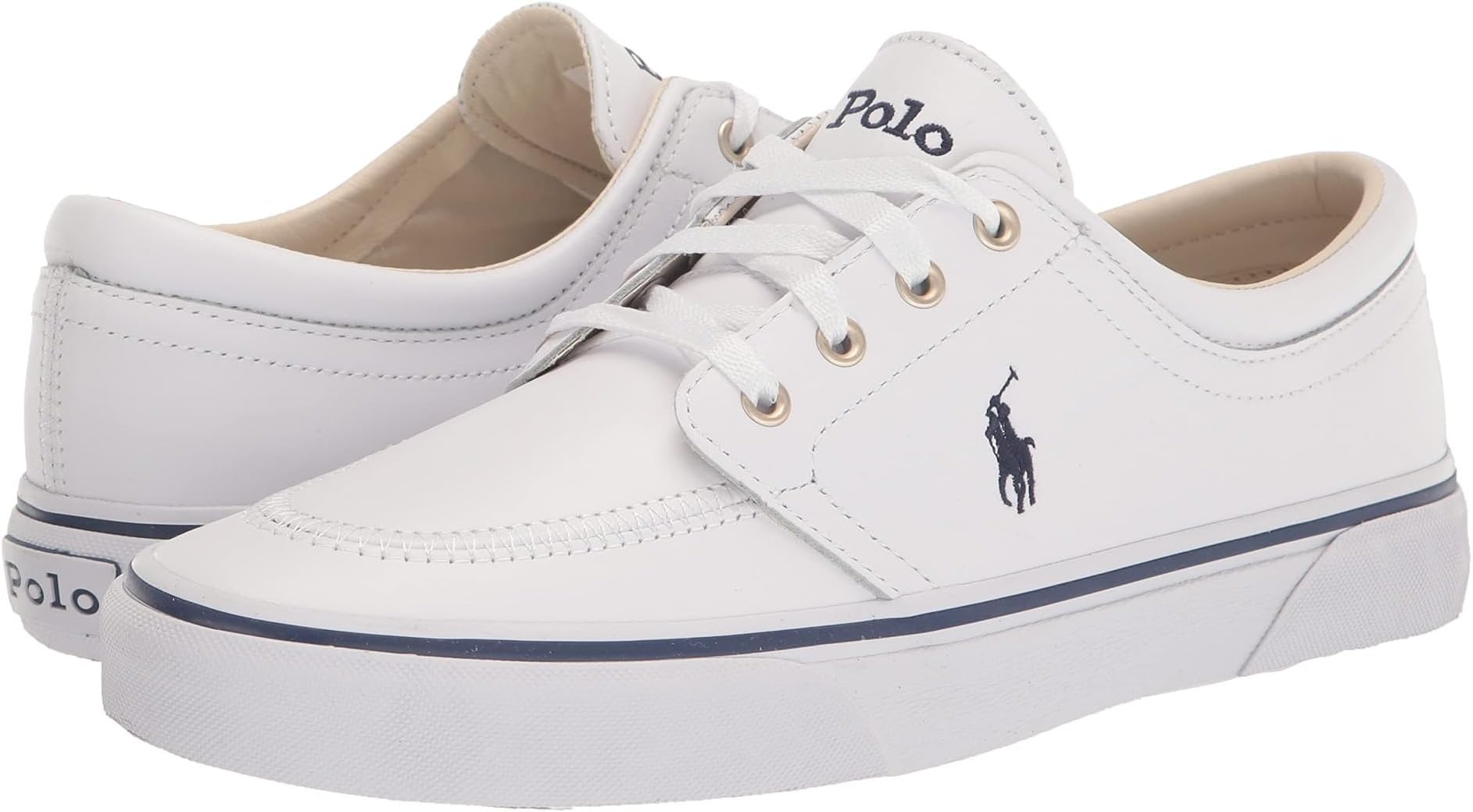 حذاء رياضي Faxon X Polo Ralph Lauren باللون الأبيض