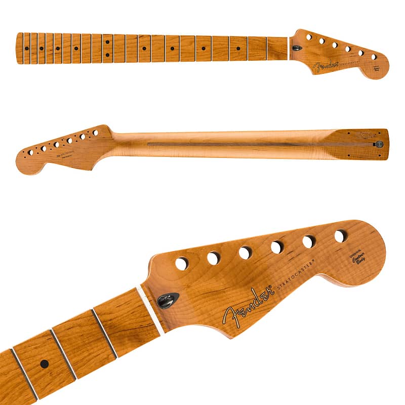 Fender Roasted Maple Strat Neck, 21 Narrow Tall Frets, 9.5" C Shape, 0990502920