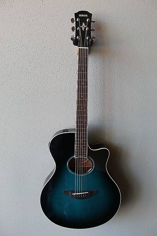 Brand New Yamaha APX600 Acoustic/Electric Guitar with Carrying Bag - Blue Burst APX600 Thinline with Electronics