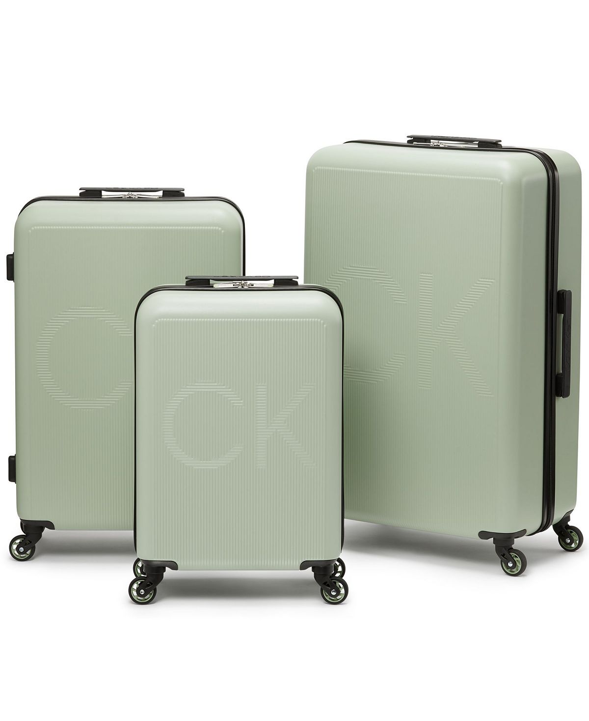 vision suitcase set, 3-piece Calvin Klein, green