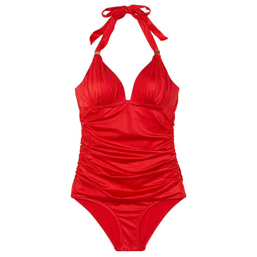 Victoria's Secret Swim The Harlow Push-Up One-Piece Swimsuit, red