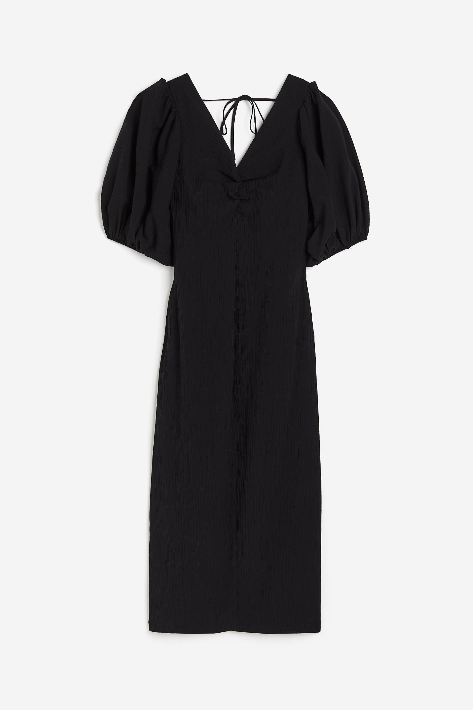 H&M Balloon-Sleeved dress, black