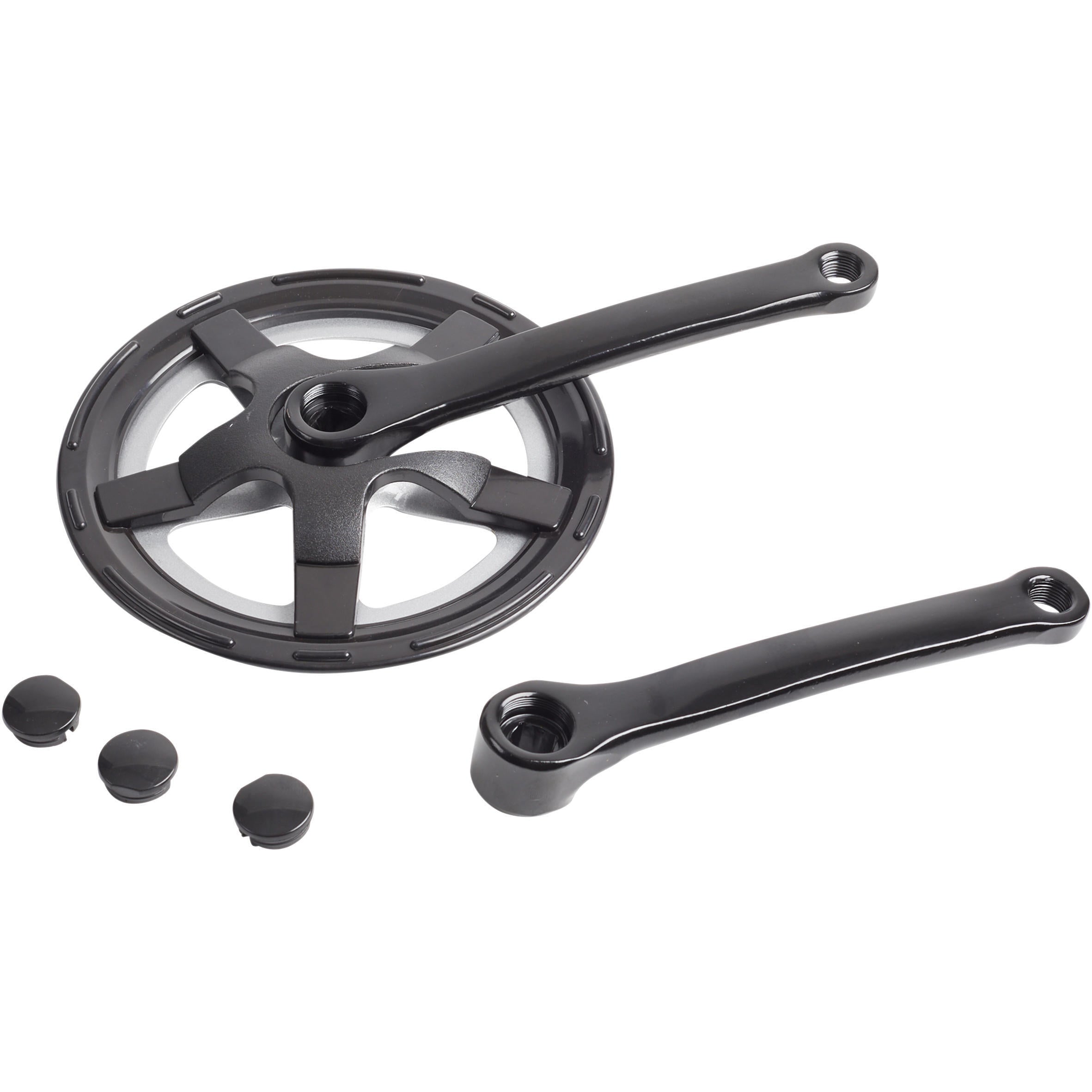 Single crankset 40t 170mm black BTWIN, black