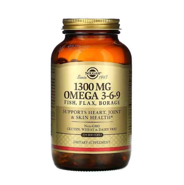 Omega 3-6-9 Solgar 1300 mg, 120 capsules