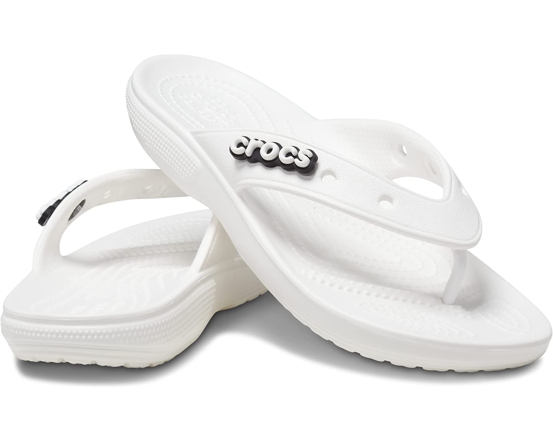 Classic Flip-Flop Crocs Sandals, white