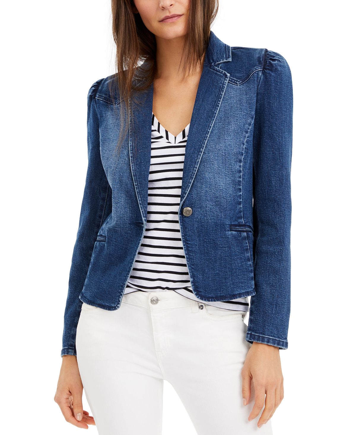 Women's Puff Sleeve Blazer Created for Macy's INC International Concepts Multi