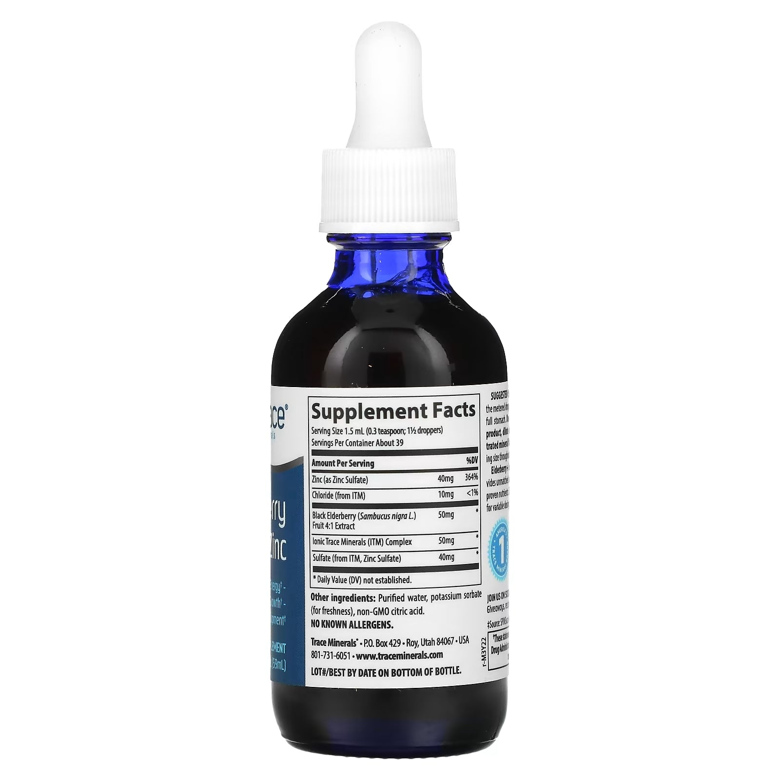 Trace Minerals Elderberry with Ionic Zinc