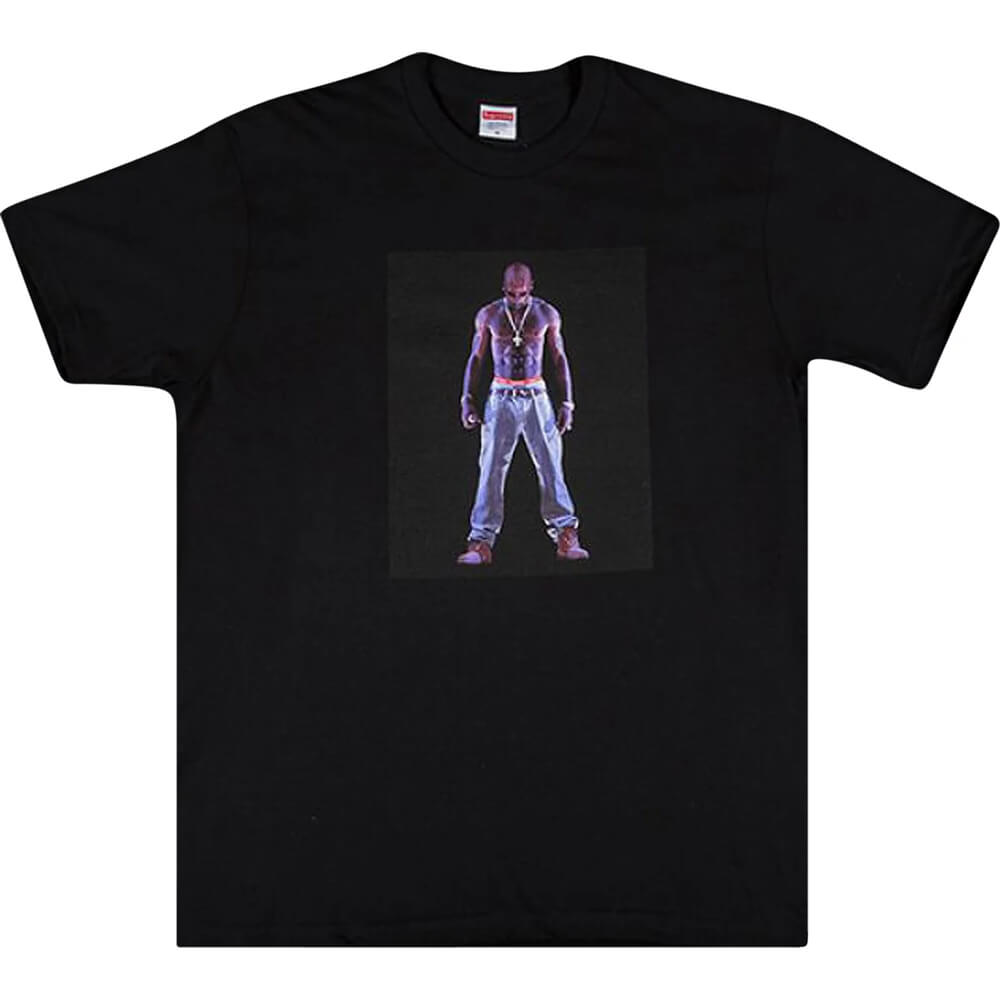 تي شيرت Supreme Tupac Hologram، أسود