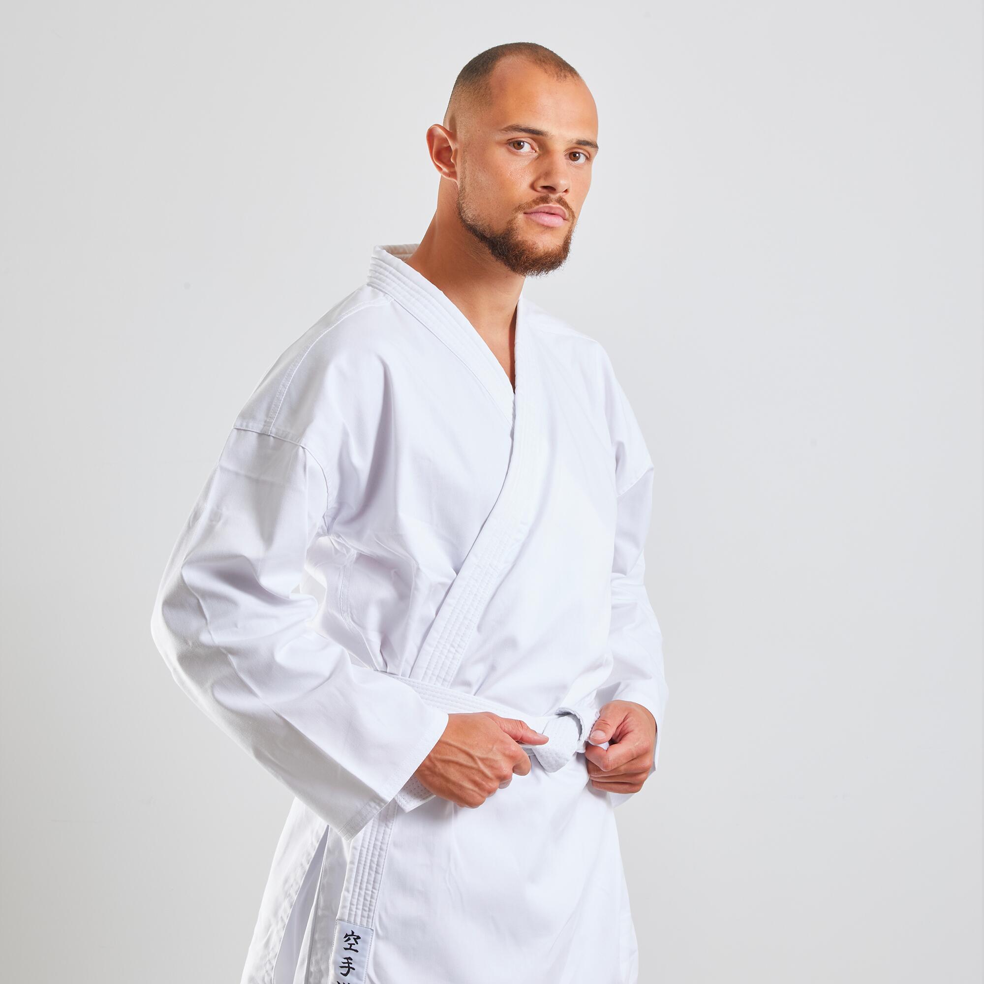 Karate uniform adults 100 (without belt) OUTSHOCK, white