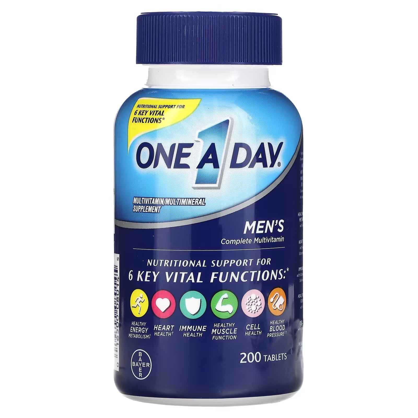 One-A-Day Men's Complete Multivitamin, 200 Tablets