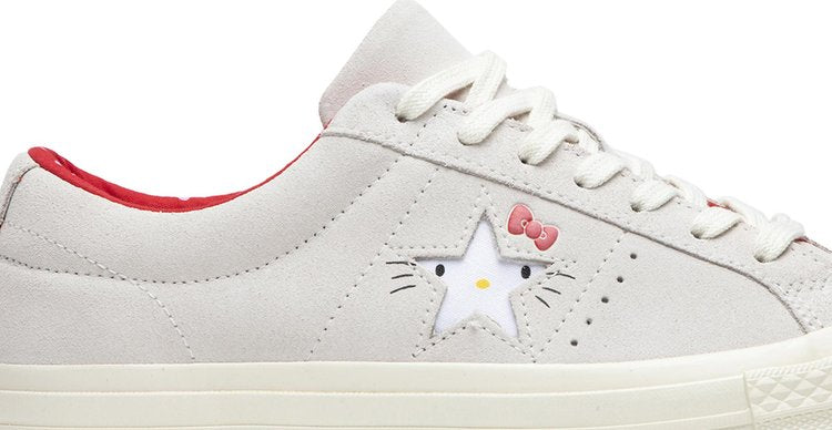 Converse Hello Kitty x One Star Suede Low Top White Sneakers