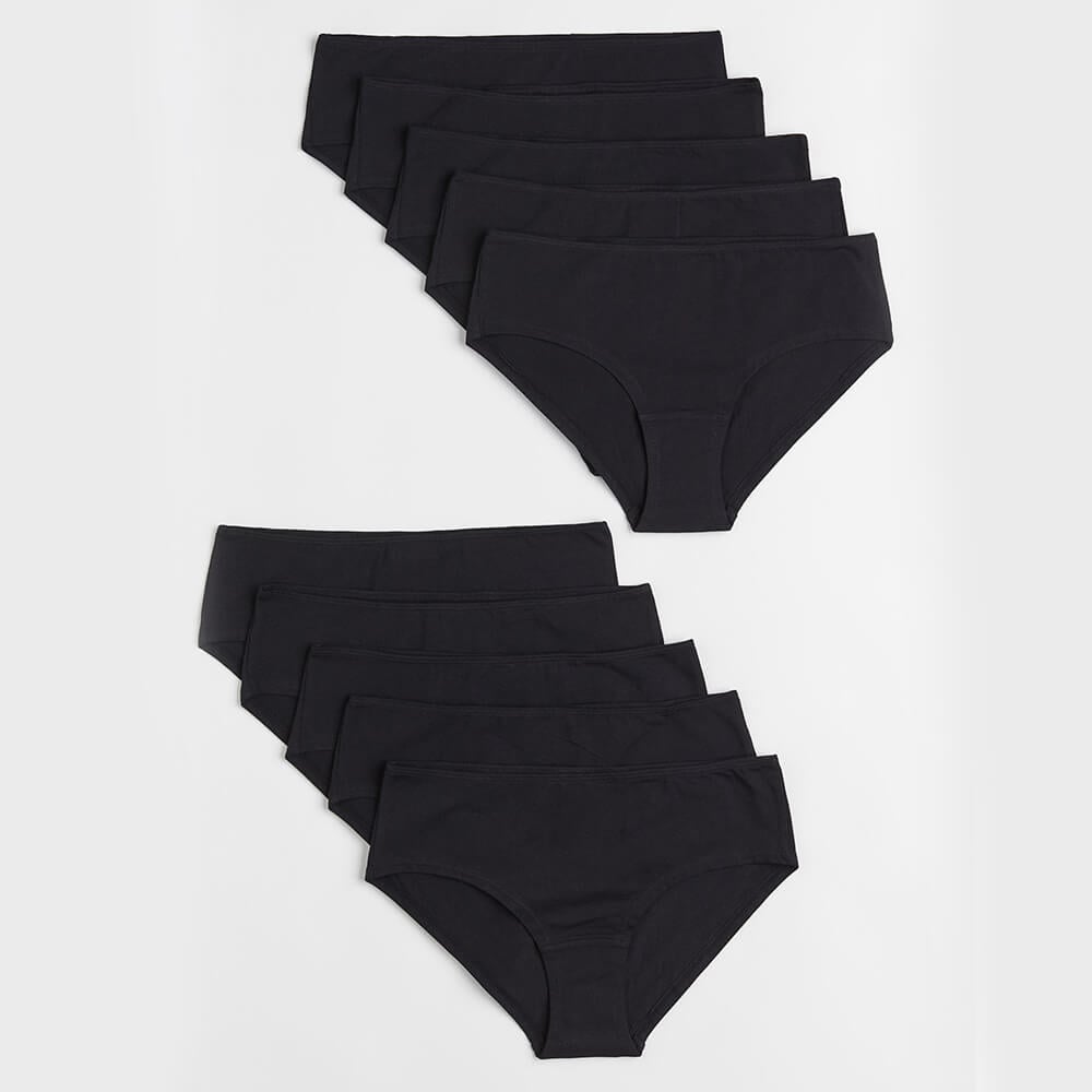 H&M Hipster briefs set, 10 pieces, black