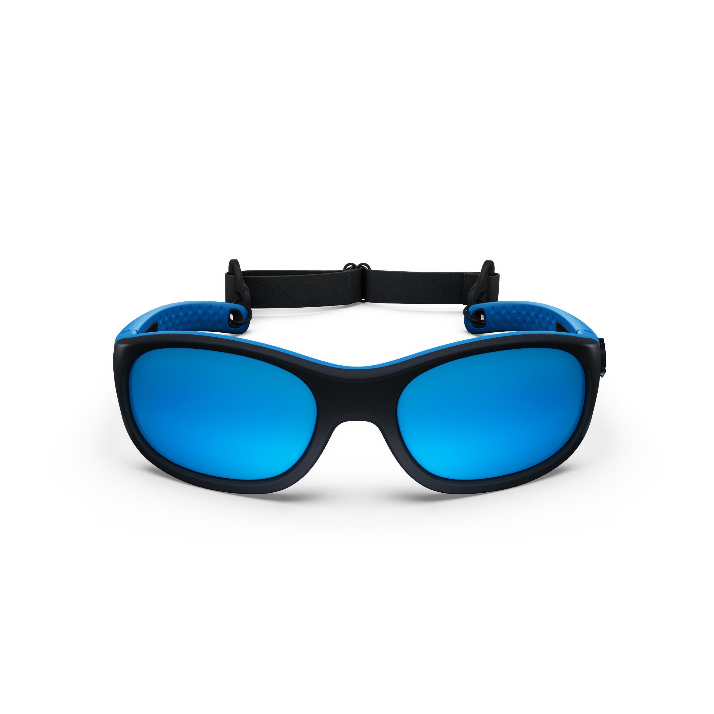 Children's sunglasses Quechua MH K140 for hiking, category 4, blue/black