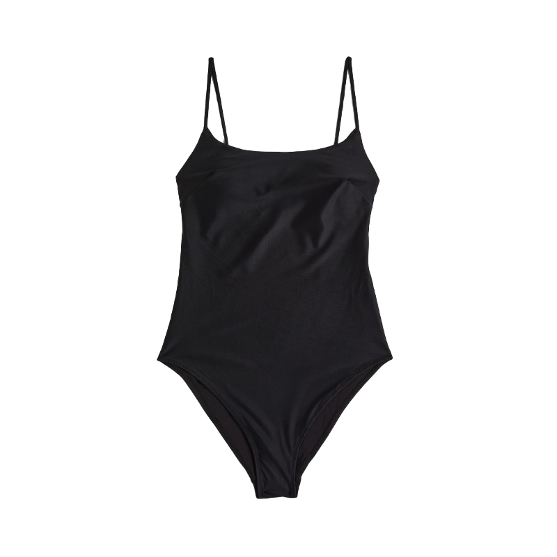 H&M Padded Cup one-piece swimsuit, black