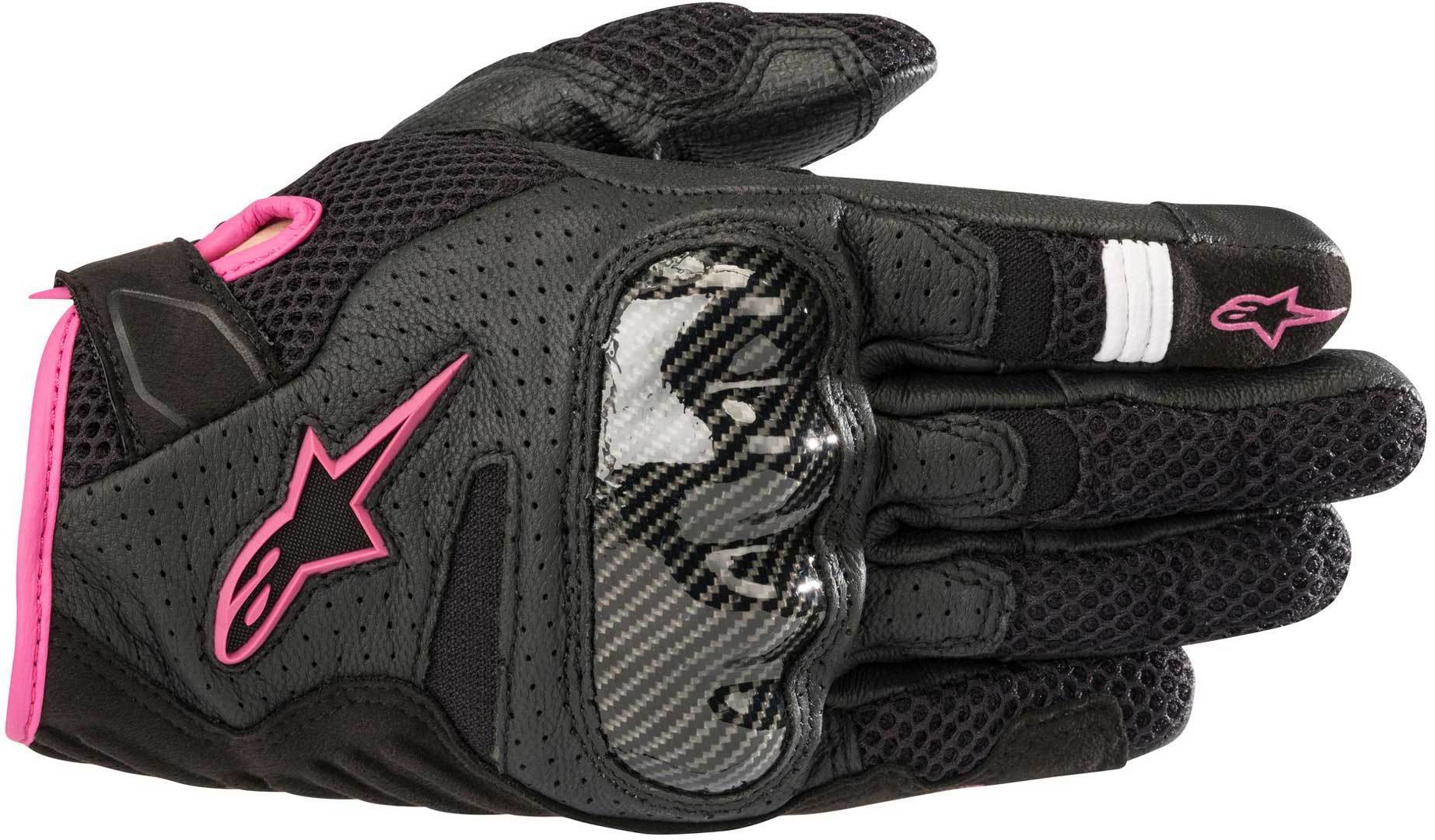 قفازات Alpinestars Stella SMX 1 Air V2 للنساء، باللون الأسود/الوردي