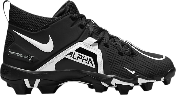 Nike Alpha Menace 3 Shark GS 'Black White' Boots, Black