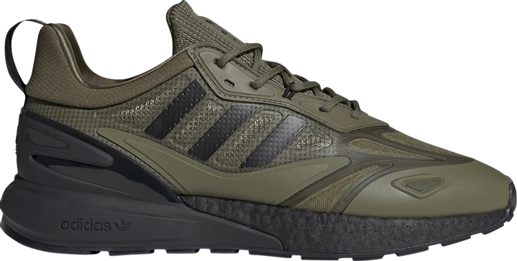 حذاء رياضي Adidas ZX 2K Boost 2.0 'Focus Olive' باللون الأخضر