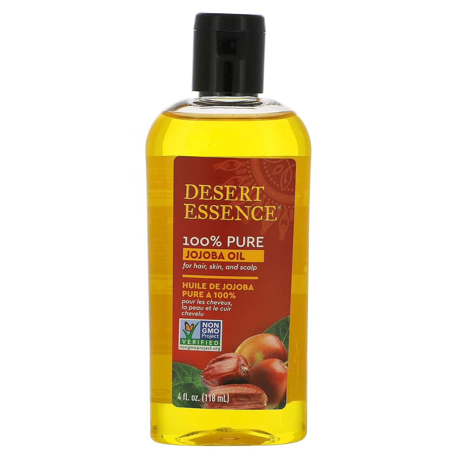 Desert Essence, 100% Pure Jojoba Oil, 4 fl oz (118 ml)