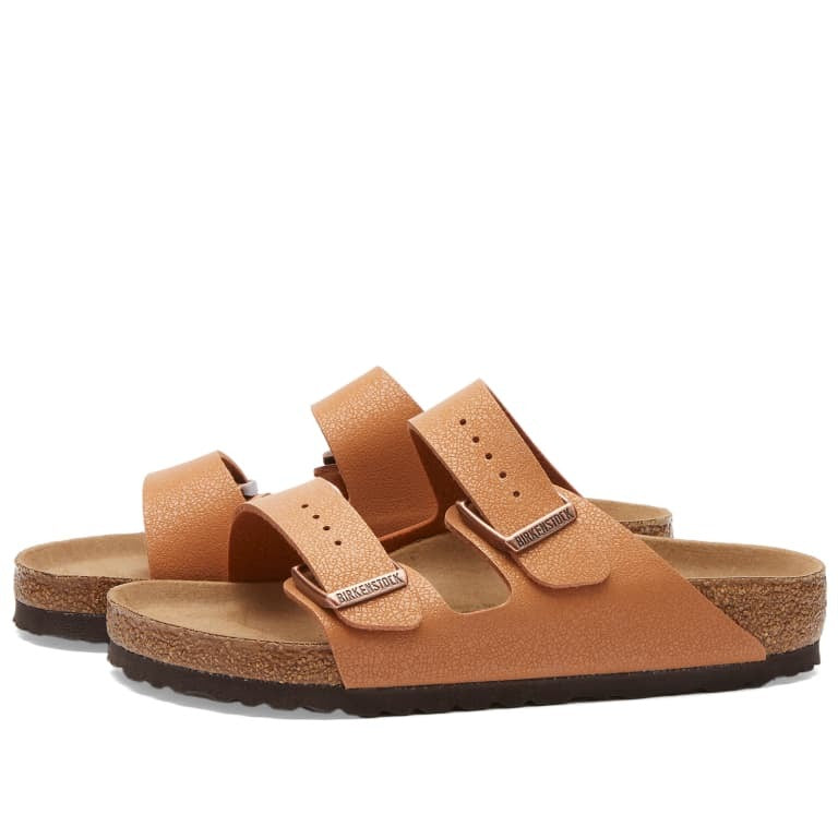 Birkenstock Arizona Vegan Slides, Brown