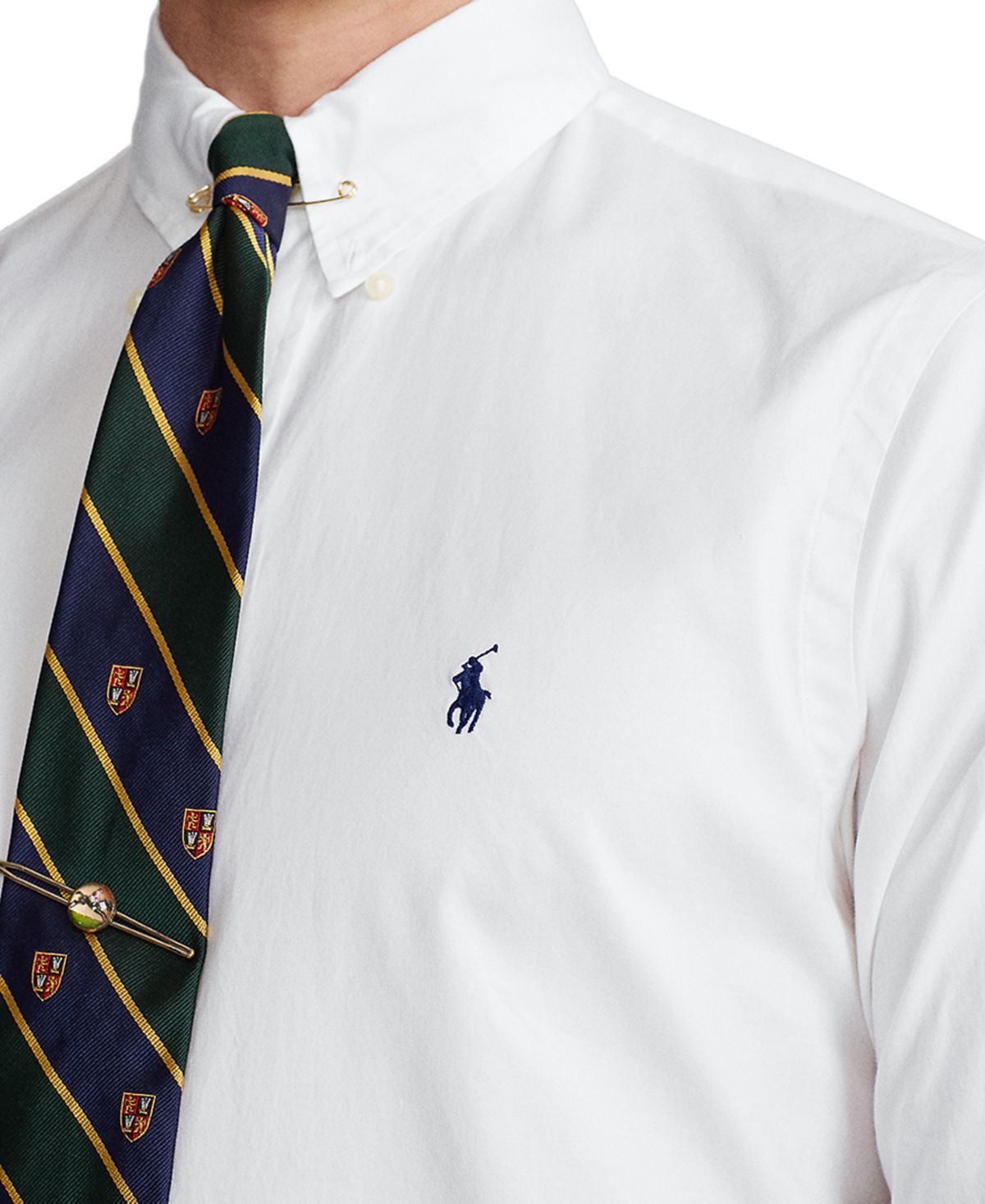 Polo Ralph Lauren Men's Classic Fit Stretch Oxford Shirt, White