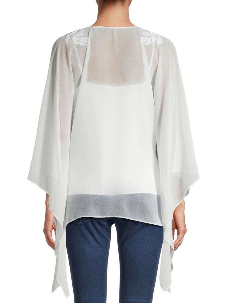 Tessa blouse with Ungaro embroidery, white