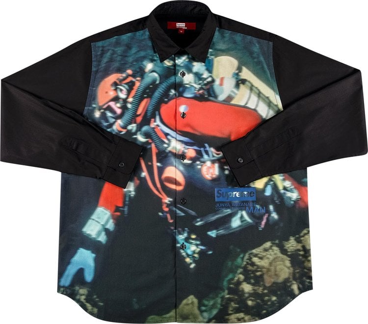 قميص Supreme x Junya Watanabe x Comme des Garçons MAN Nature "أسود"، أسود