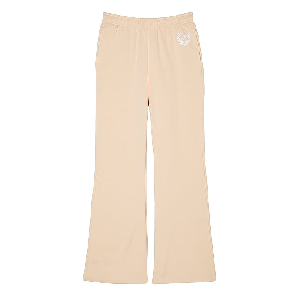 Victoria's Secret Pink Everyday Fleece High-waist Flare Sweatpants, beige