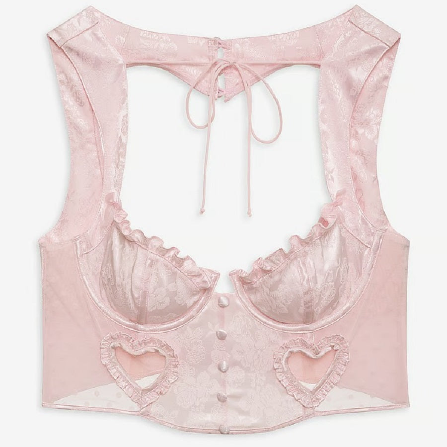 Bustier For Love & Lemons Ailani, light pink