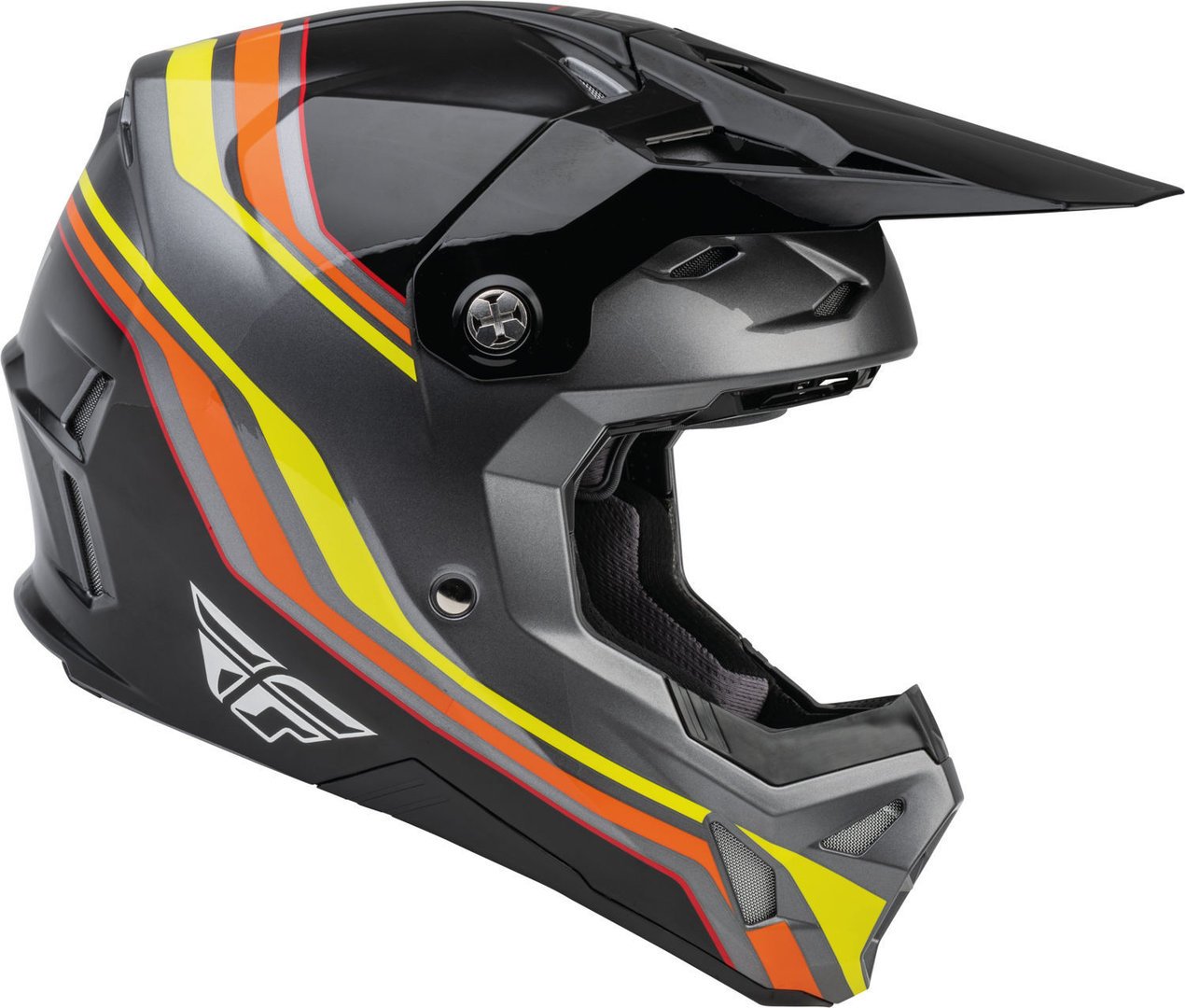 Fly Racing Formula CP S Speeder motocross helmet, black/yellow