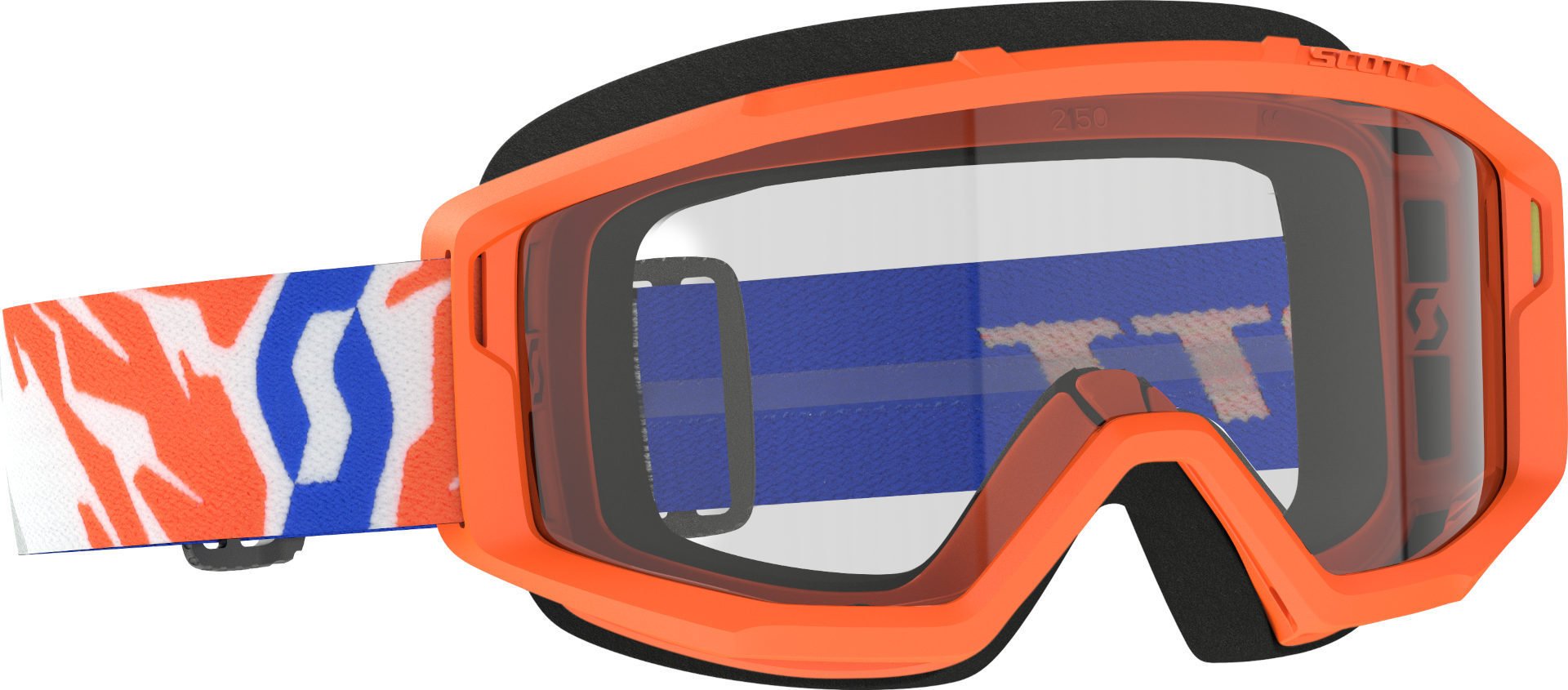 Scott Primal Motorcycle Sunglasses with Logo, Orange