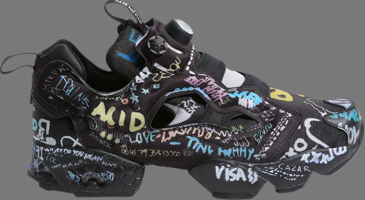 Sneakers vetements x instapump fury 'graffiti - black' Reebok, black