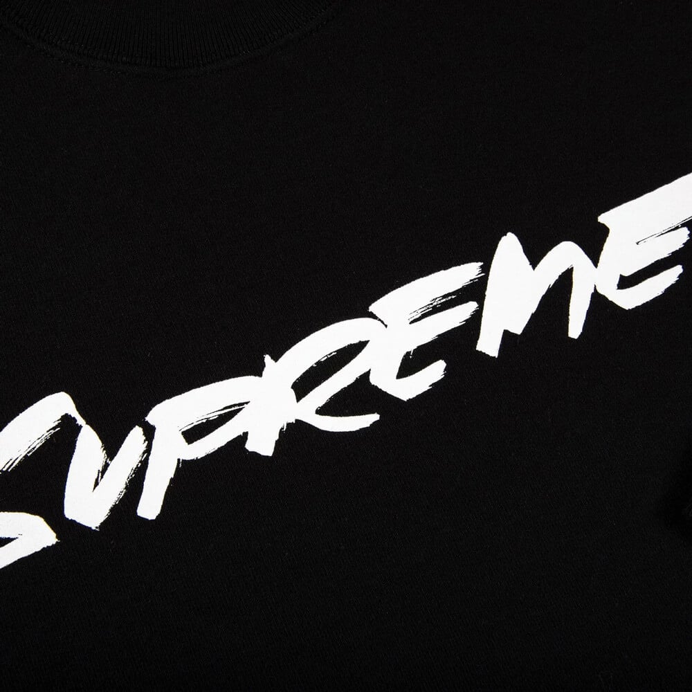 سويت شيرت Supreme Futura Logo Crewneck باللون الأسود