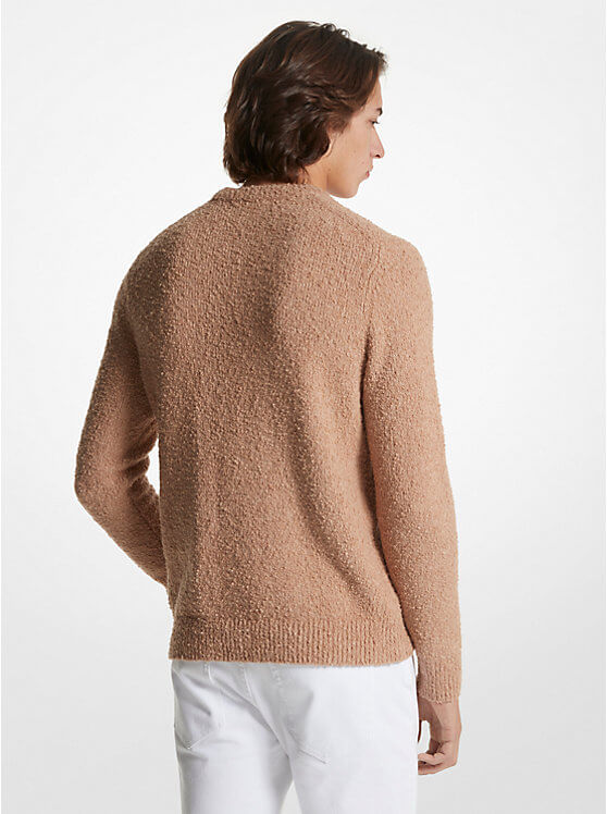 Michael Kors Organic Cotton Bouclé Jumper, light brown