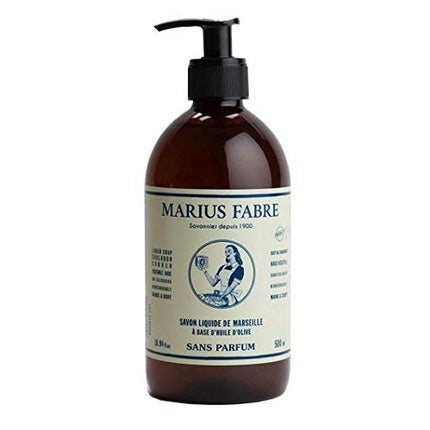 Marseille liquid soap unscented 500ml, Marius-Fabre