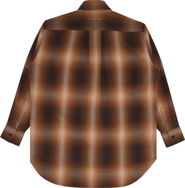 Shirt MM6 Maison Margiela Plaid Shirt 'Brown', brown