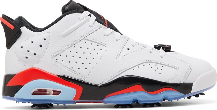 Air Jordan 6 Retro Low Golf White Infrared Cleats