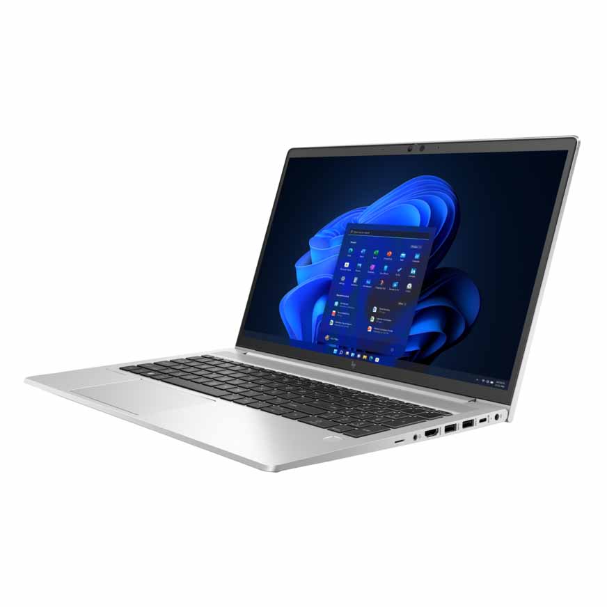 لابتوب HP EliteBook 655 G9 مقاس 15.6 بوصة وذاكرة 16 جيجابايت/1 تيرابايت ومعالج R7 5825U ولوحة مفاتيح إنجليزية، فضي