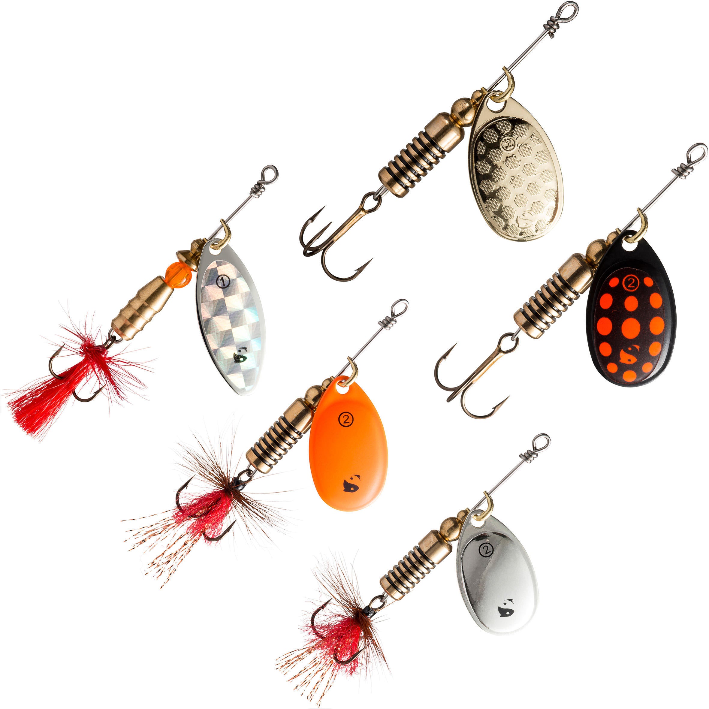 Kovik New Predator spinner set fishing CAPERLAN, colorful