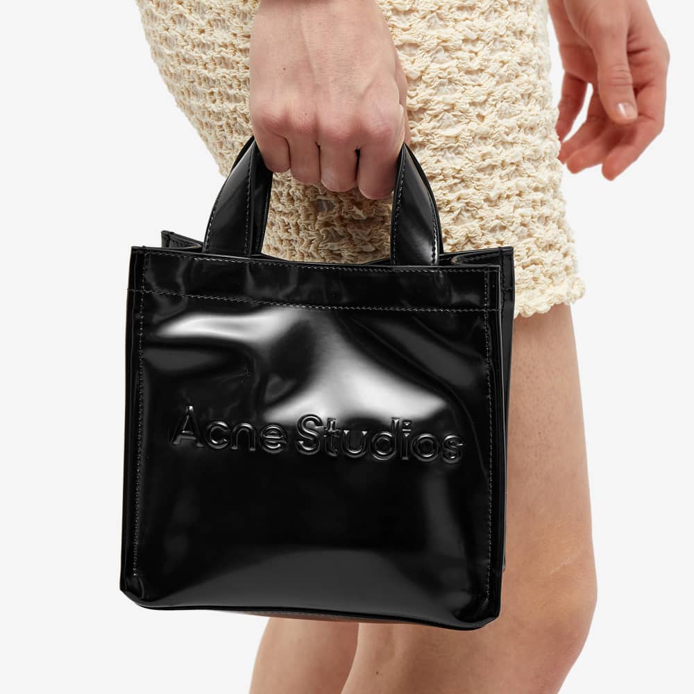 Acne Studios Logo Shopper Mini Bag, black