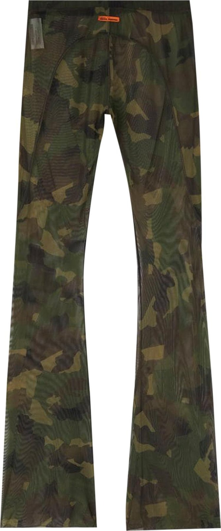 بنطال Heron Preston Camo Mesh باللون الأخضر المموه