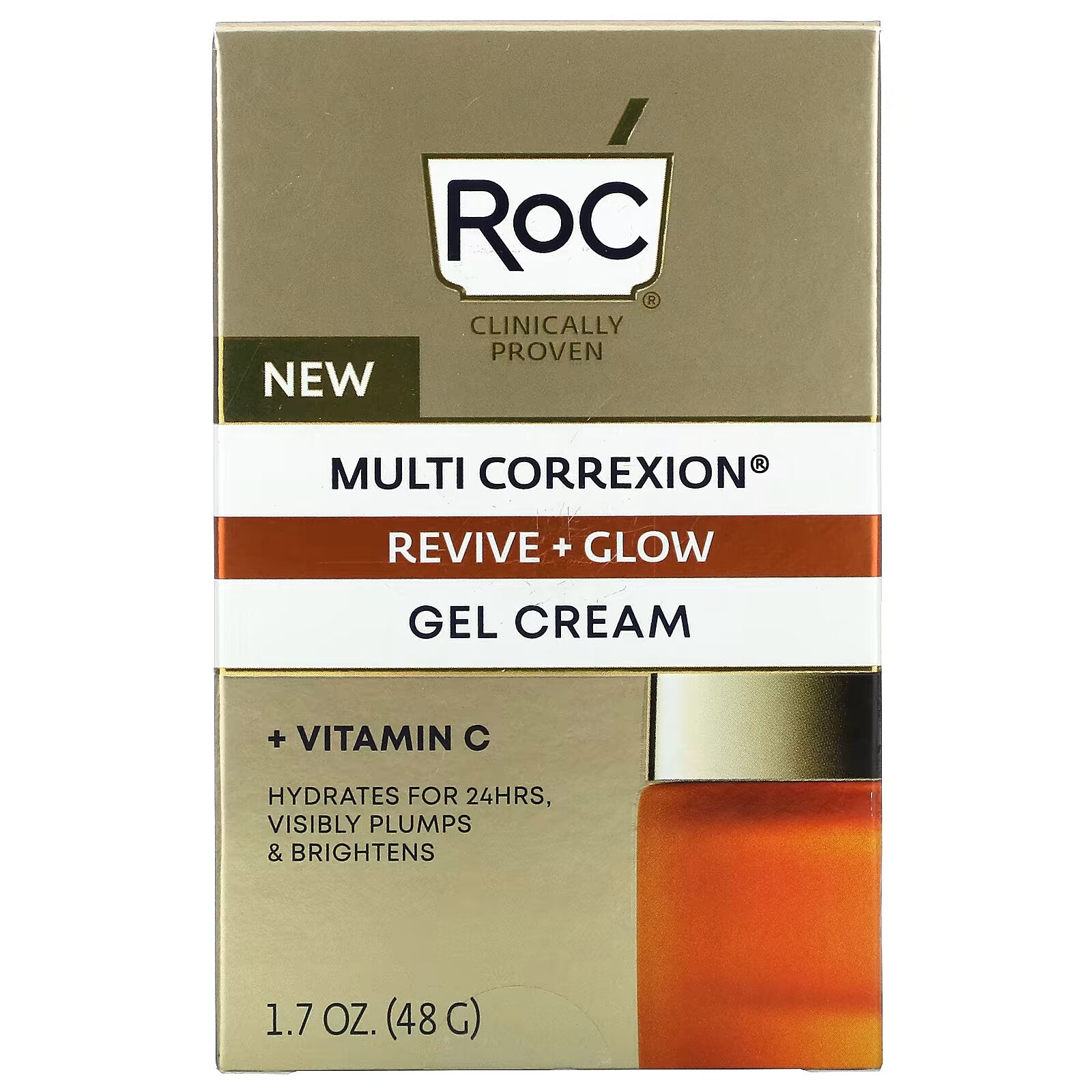 RoC, Multi Correxion, Vitamin C Revitalizing & Radiance Gel-Cream, 1.7 oz (48 g)