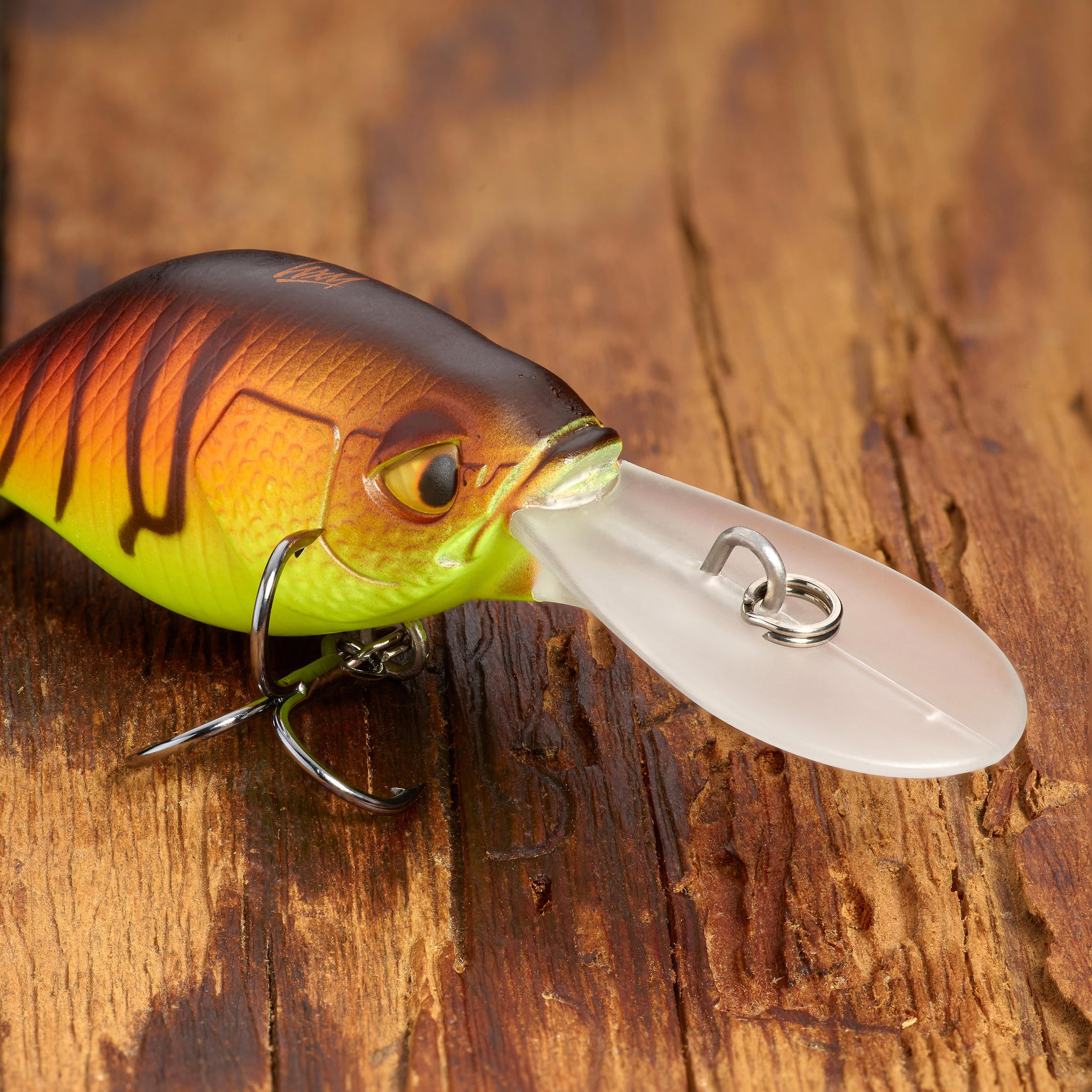 Wobbler Crankbait Deep Diving WXM CRKDD 40 F Orange Tiger CAPERLAN neon blood orange/neon yellow