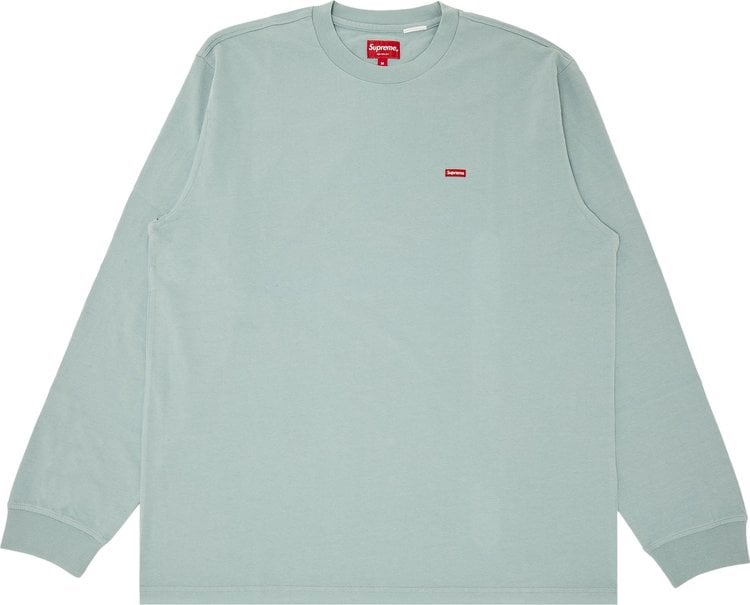 تي شيرت Supreme Small Box بأكمام طويلة 'Light Slate'، أزرق